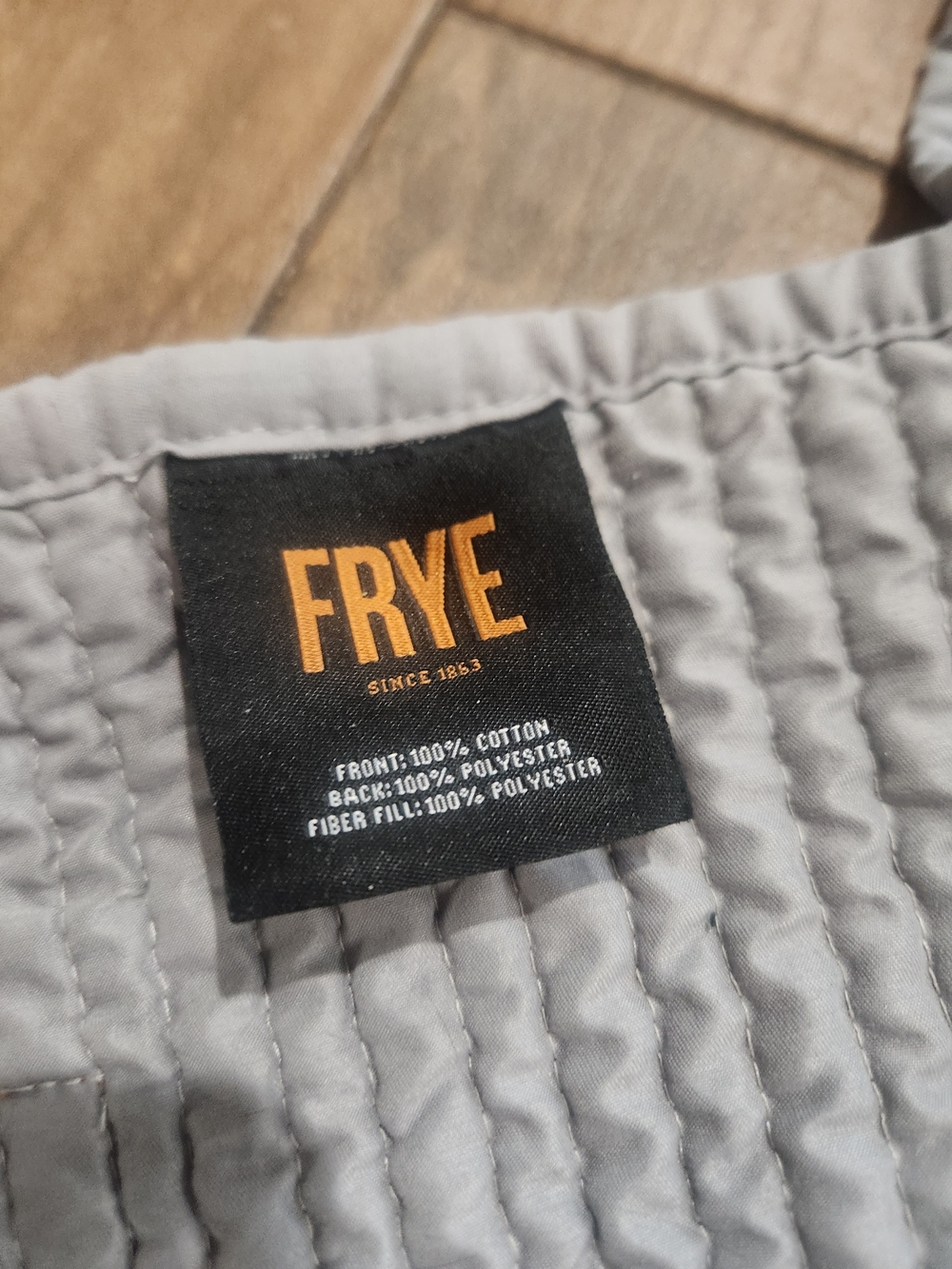 Frye Paloma Quilt Gray and White Striped Quilted Bedding Queen 90x87 - Picture 9 of 12
